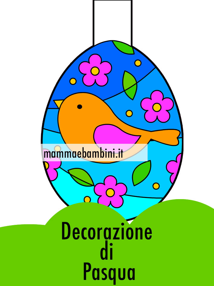 Decorazione con uovo di Pasqua 1 decorazione pasqua scuola