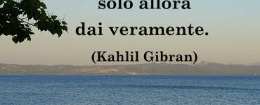 frase del giorno donare