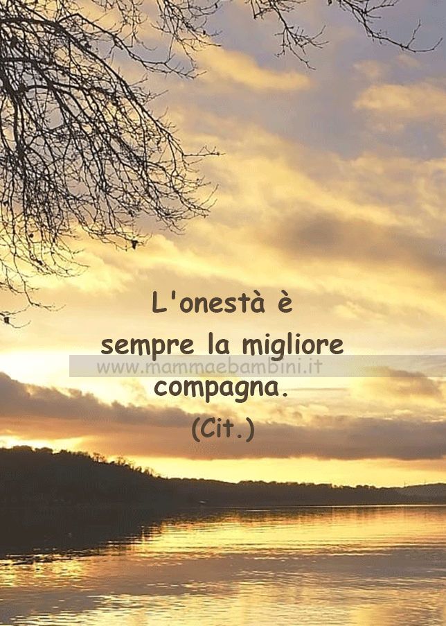 frase del giorno onesta