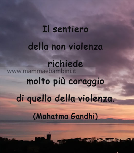 frase del giorno non violenza