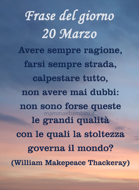 frase del giorno superbia