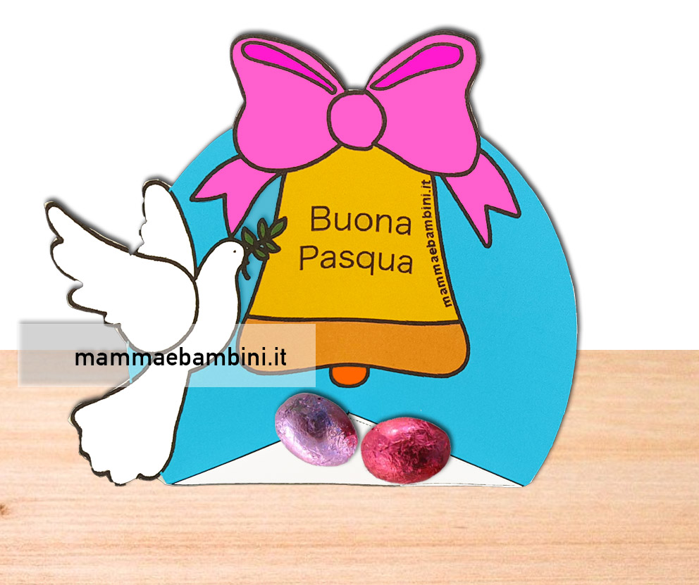 Lavoretto di Pasqua con campana 3D 1 lavoretto pasqua campana 1