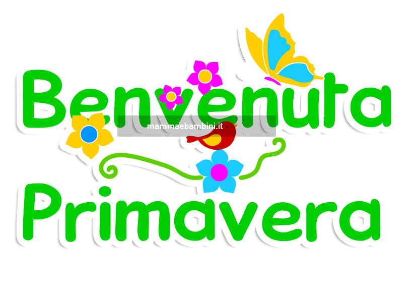 scritta benvenuta primavera