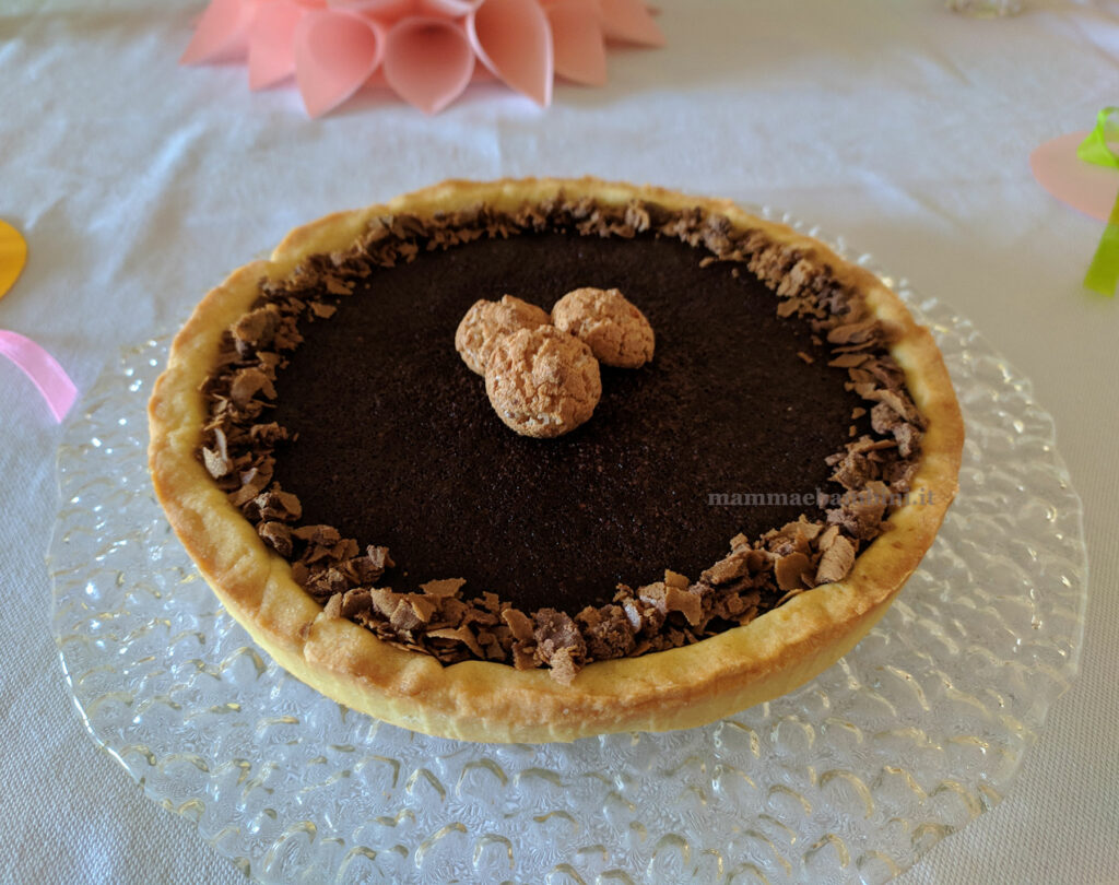 crostata con amaretti