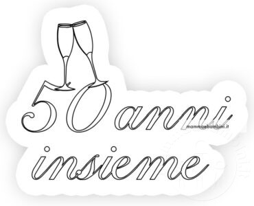 scritta 50 anni insieme