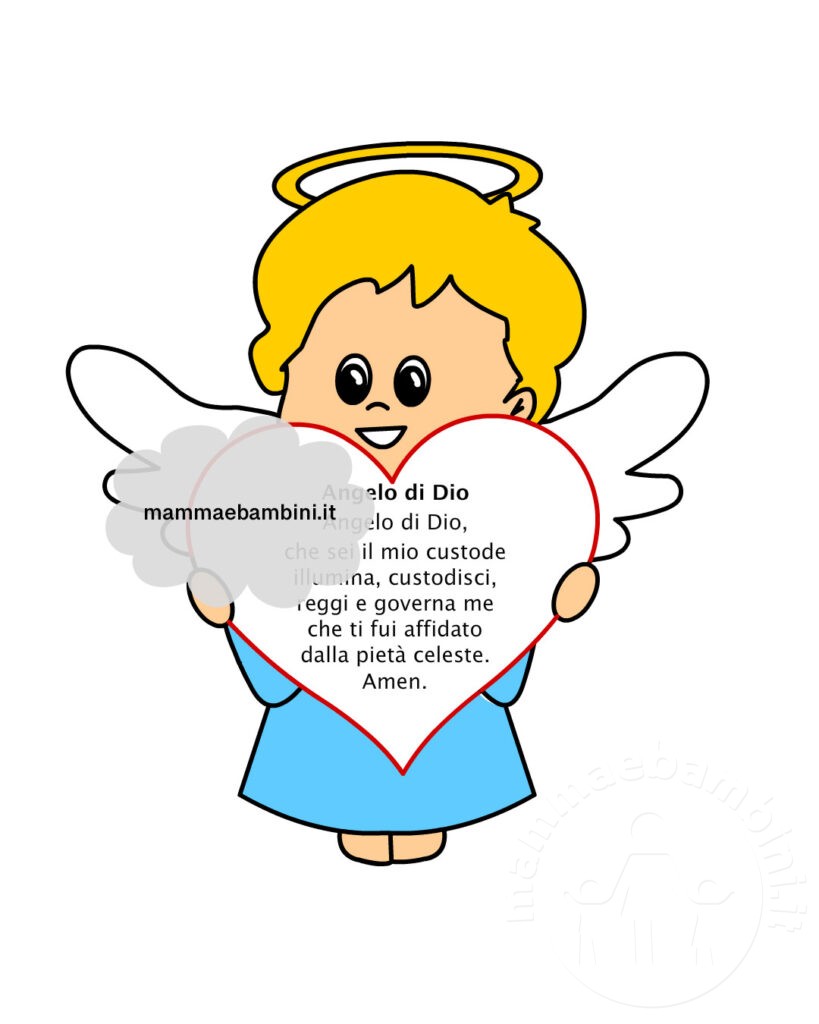 Preghiera Angelo Di Dio Da Stampare Preghiera Angelo di Dio - Mamma e Bambini