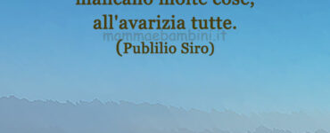 frase del giorno avarizia