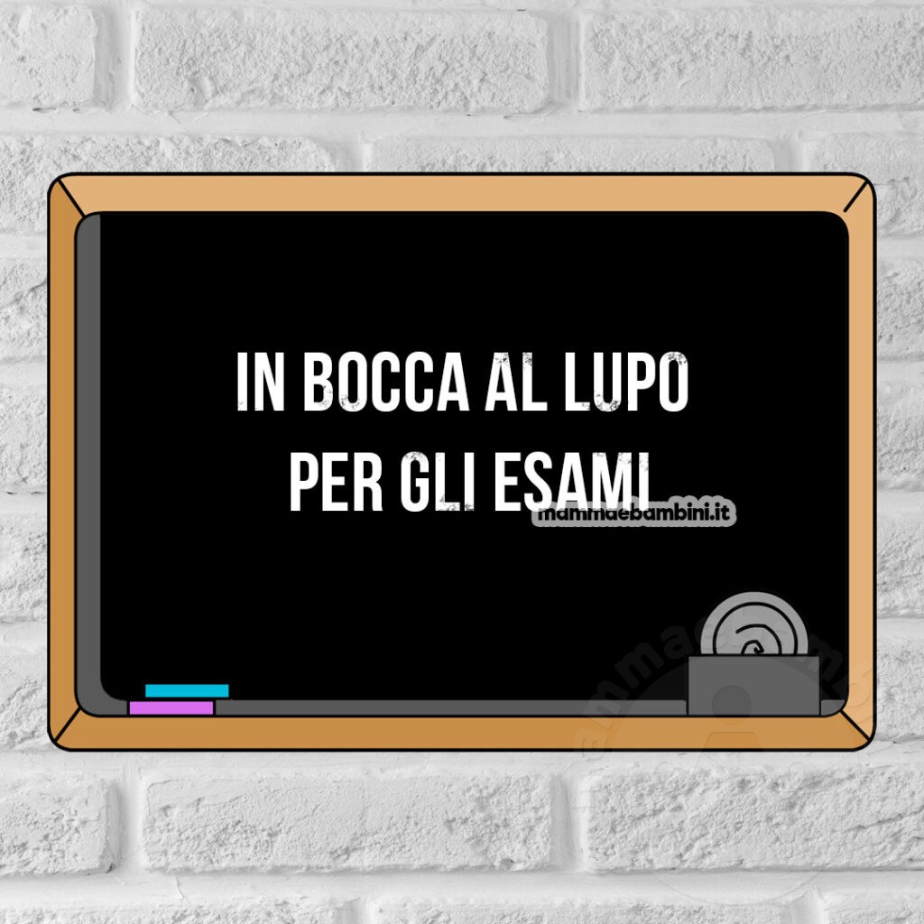 In bocca al lupo per gli esami 2 in bocca al lupo esami
