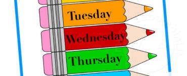 giorni della settimana inglese