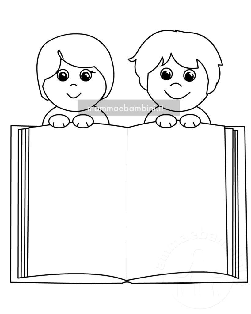 Libro aperto con bambini 1 libri bambini