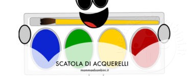 scatola di acquerelli