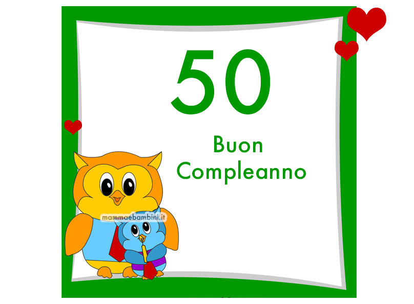 auguri compleanno 50 anni