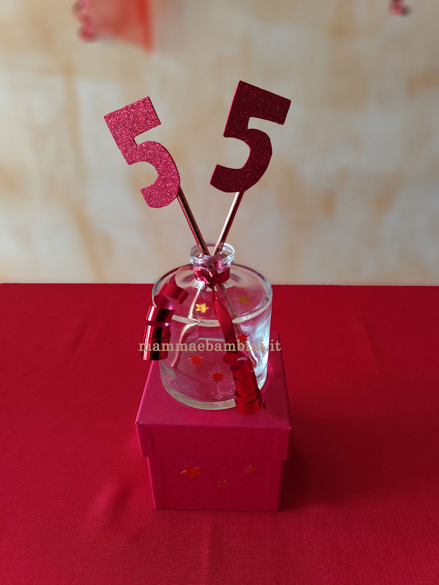 centrotavola compleanno con numeri