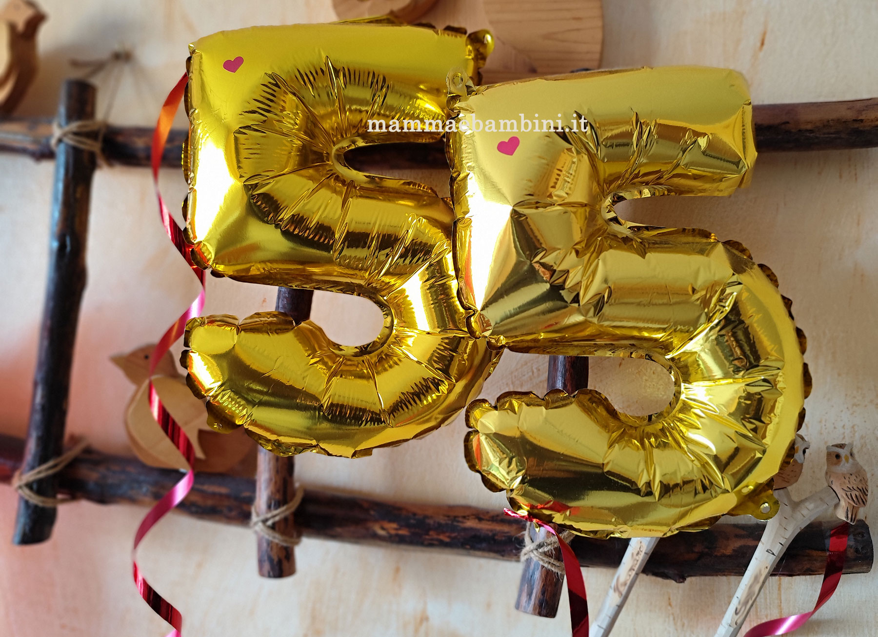 decorazione palloncini numero