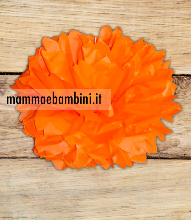 decorazione zucca ponpon