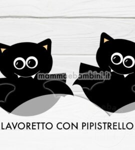 lavoretto pipistrello carta