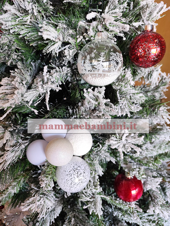 albero bianco rosso natale 6