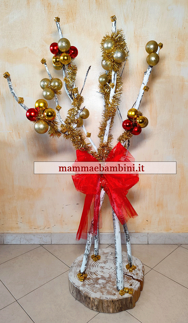 albero rami secchi decorato 0