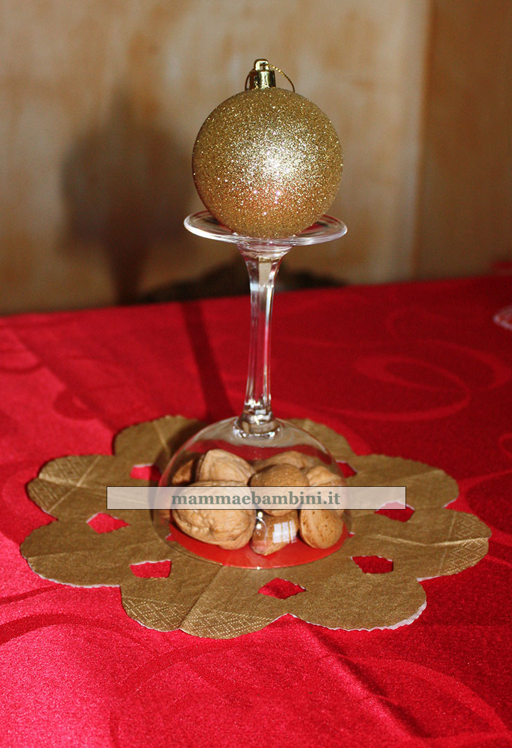 decorazioni tavola natale centrotavola
