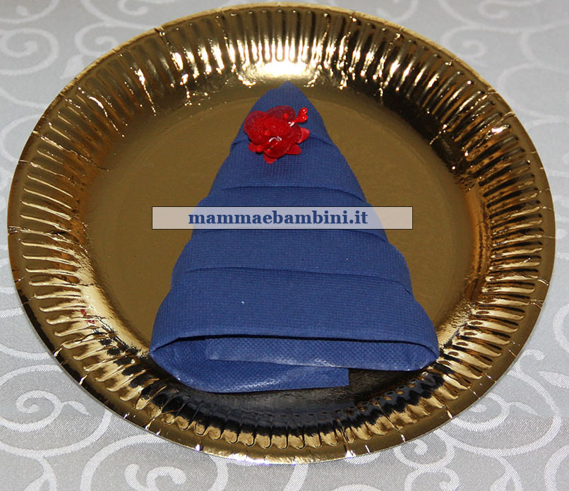 Decorazioni natalizie a tavola 15 tavola natalizia tovagliolo albero 2
