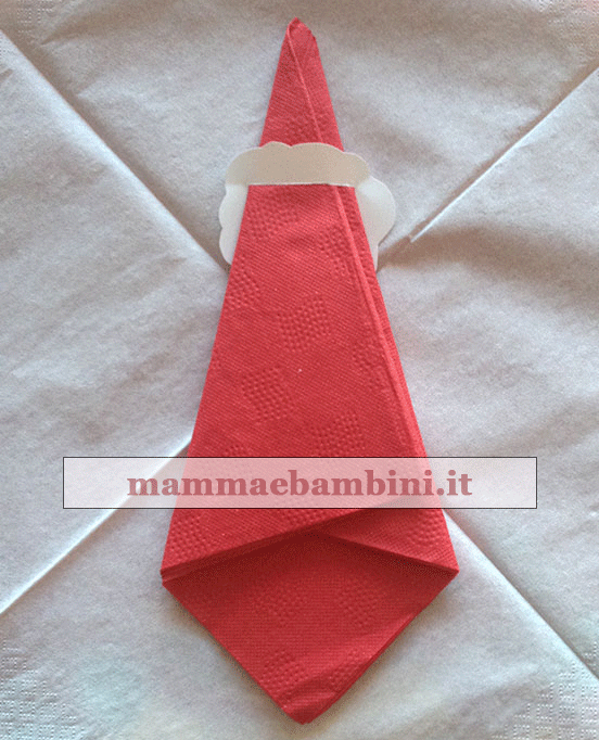 tovagliolo babbo natale facile 1