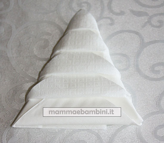 tutorial tovagliolo piegato albero 11