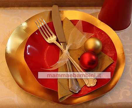 Natale tavola apparecchiata deocrazione piatto 1