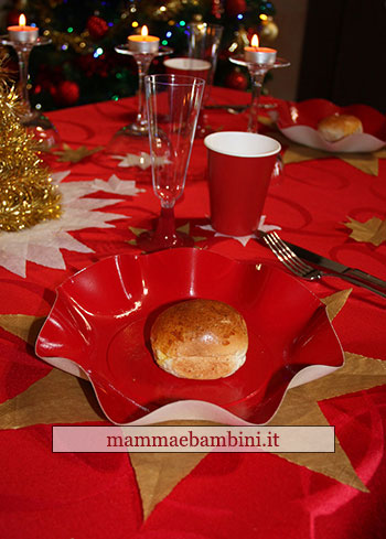 decorare tavola natale 2 sottopiatto