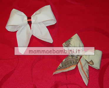 piegare tovagliolo fiocchi