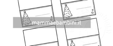 segnaposto albero di natale