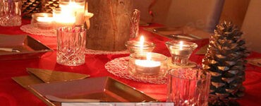 tavola viglia natale candele