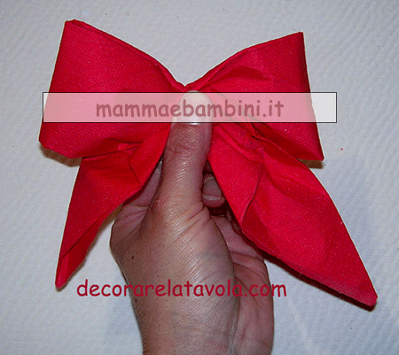 tutorial tovagliolo fiocco 4