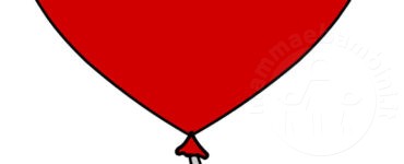 Palloncino cuore rosso