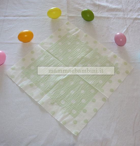 tutorial coniglio tovagliolo pasqua 7