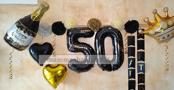 decorazione 50 anni compleanno