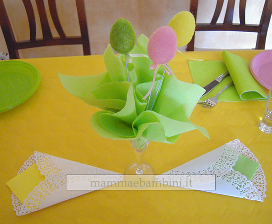 pasquetta tavola colorata 3 centrotavola