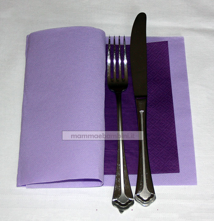 tovaglioli lilla viola
