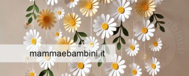 decorazione casa con margherite