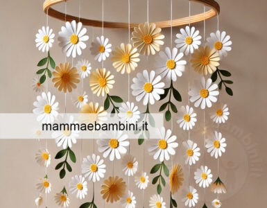 decorazione casa con margherite