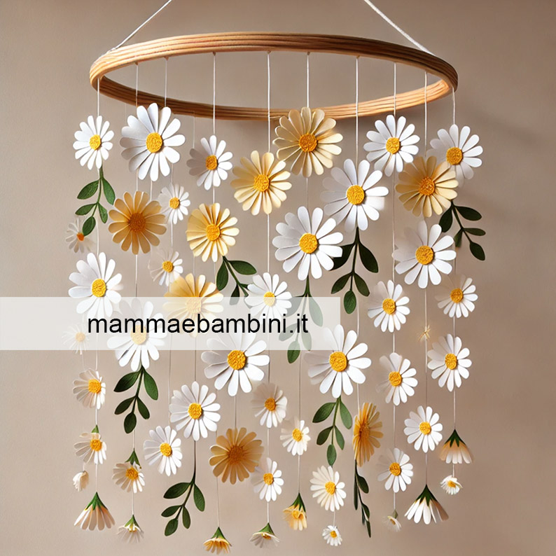 decorazione casa con margherite