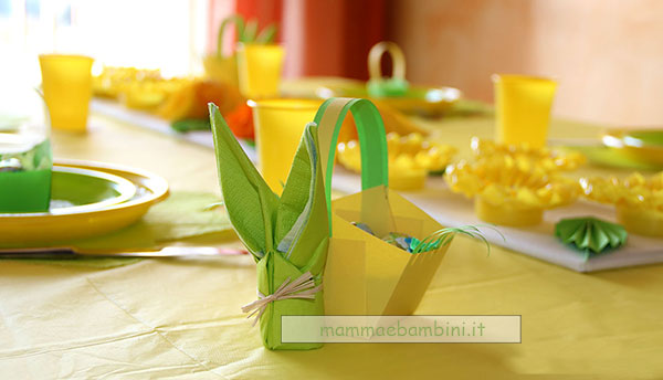decorazioni tavola pasqua giallo 2