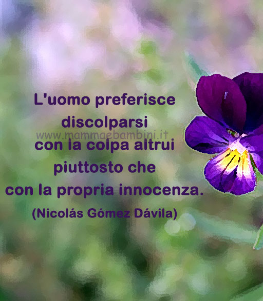 frase del giorno colpe