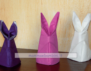 tovaglioli coniglio pasqua 1