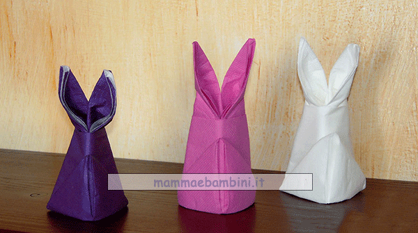 tovaglioli coniglio pasqua 1