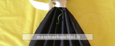 composizione tovaglioli vestito donna tutorial 6