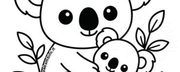 mamma cucciolo koala