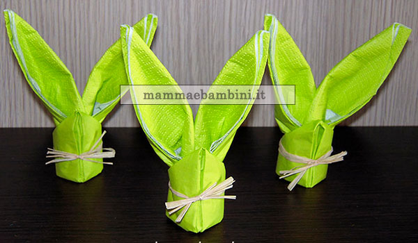 pasqua decorazioni tovaglioli coniglio 3