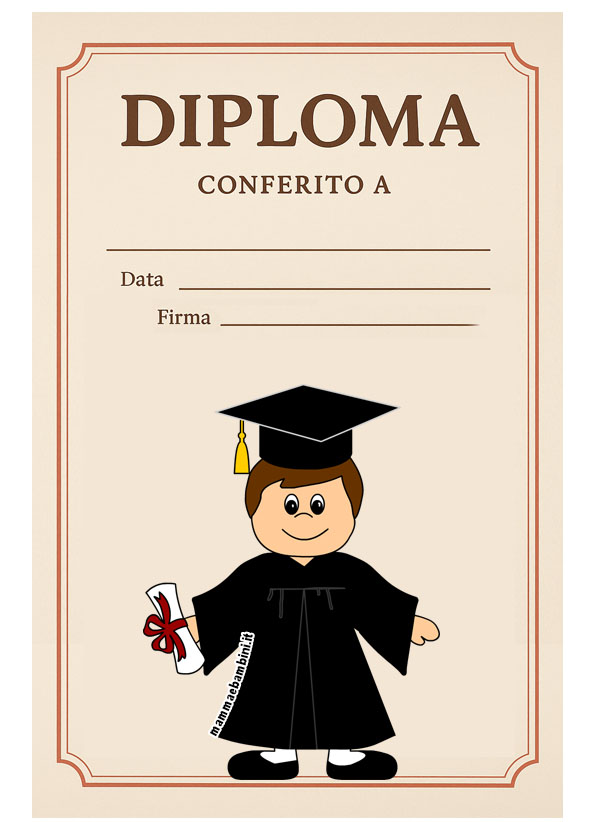 diploma bambini