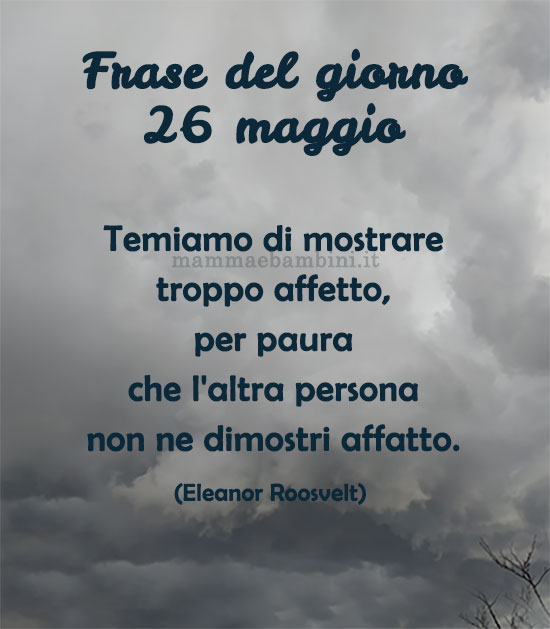 frase del giorno affetto