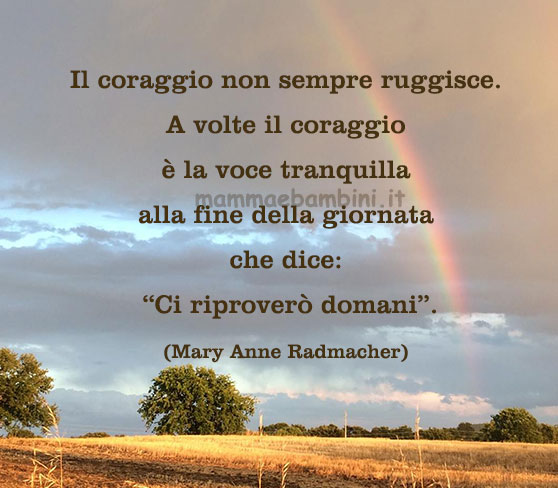 frase del giorno coraggio